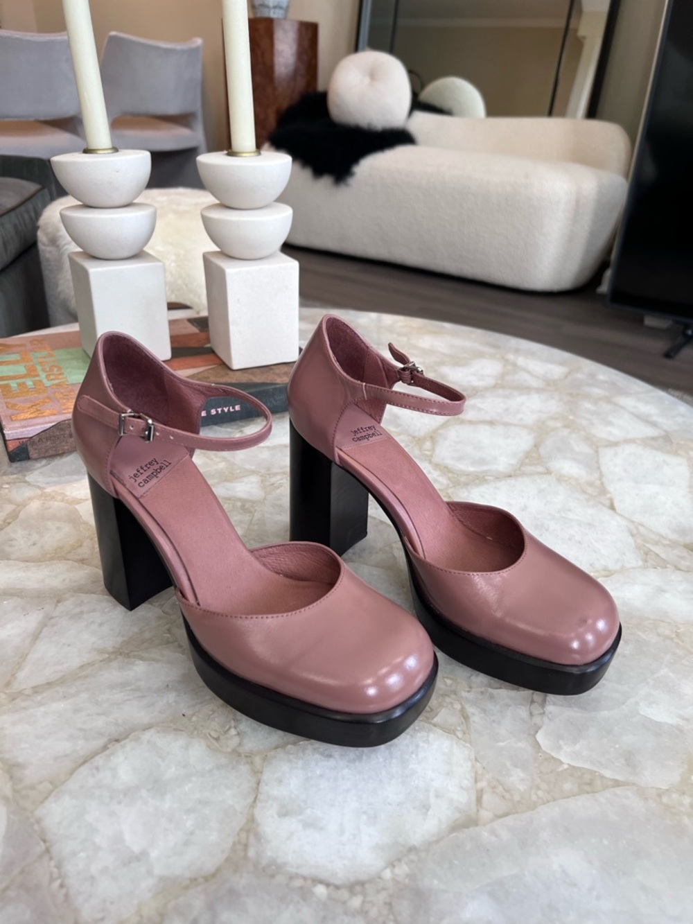 Anthropologie x Jeffrey Campbell Star Mary Jane Heels – Size 8 – Rare Collab